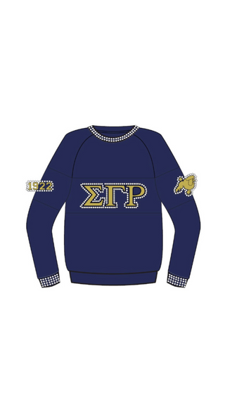 ΣΓΡ Blue PEARLfection Crewneck