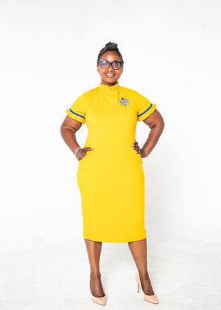 ΣΓΡ Sleeve Ruffle Dress