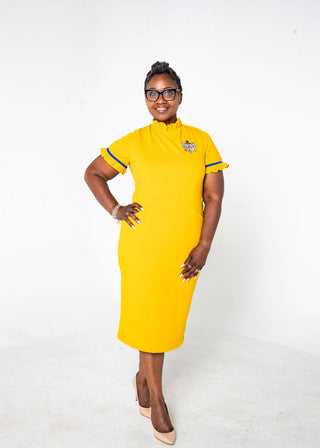 ΣΓΡ Sleeve Ruffle Dress