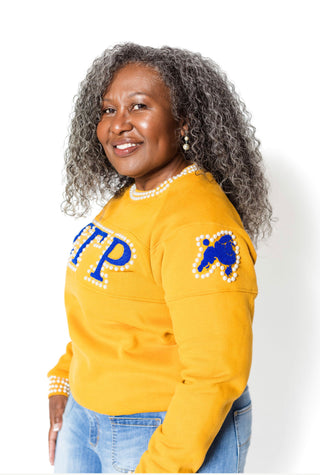 ΣΓΡ Gold PEARLfection Crewneck