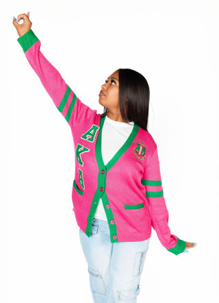 AKA Fuchsia/Kelly Cardigan