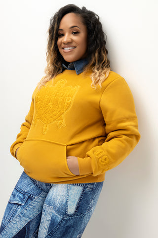 ΣΓΡ Triple Gold Chenille  SHIELD Crewneck