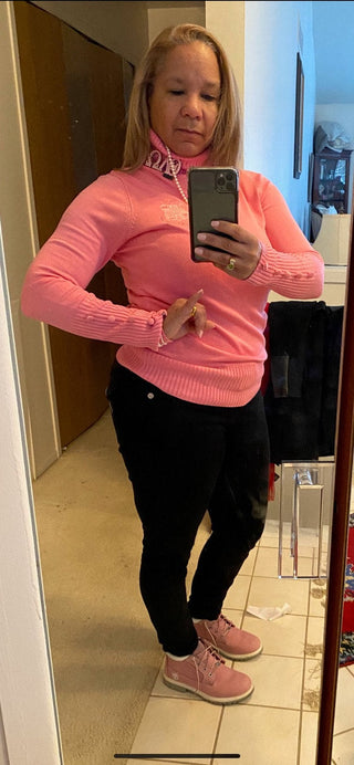 AKA Pink Turtleneck