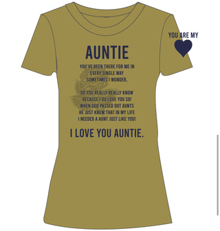 Gold Auntie T-Shirt