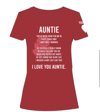 Red Auntie T-Shirt