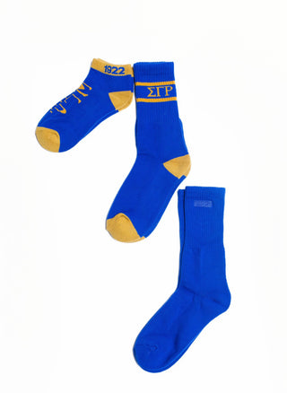 ΣΓΡ Socks Blue (3-Pack)
