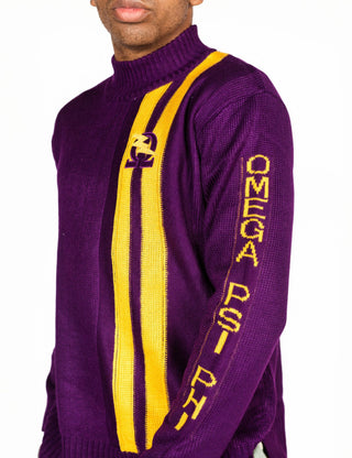 ΩΨΦ Purple 2 Stripe Sweater PULL02