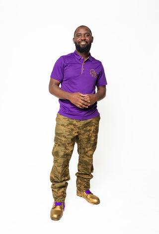 Double Hooks Polo Purple