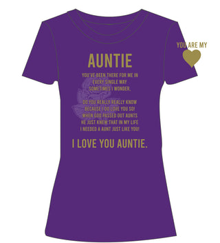 Purple Auntie T-Shirt