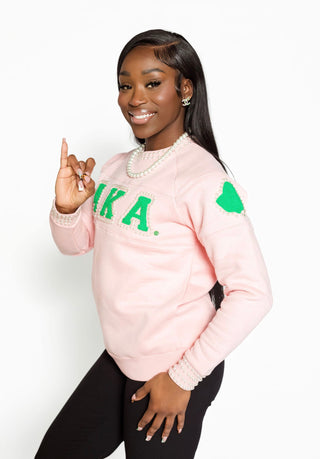 AKA Pink PEARLfection Crewneck