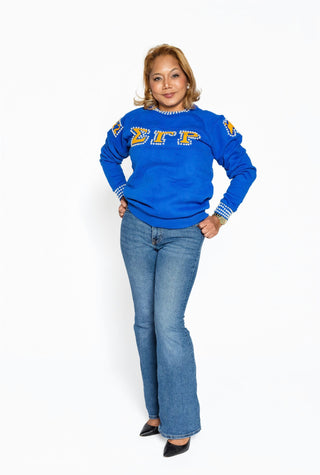 ΣΓΡ Blue PEARLfection Crewneck