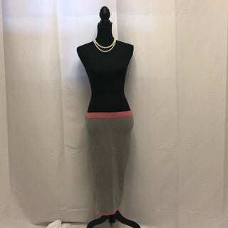 Grey/Pink Knit Skirt