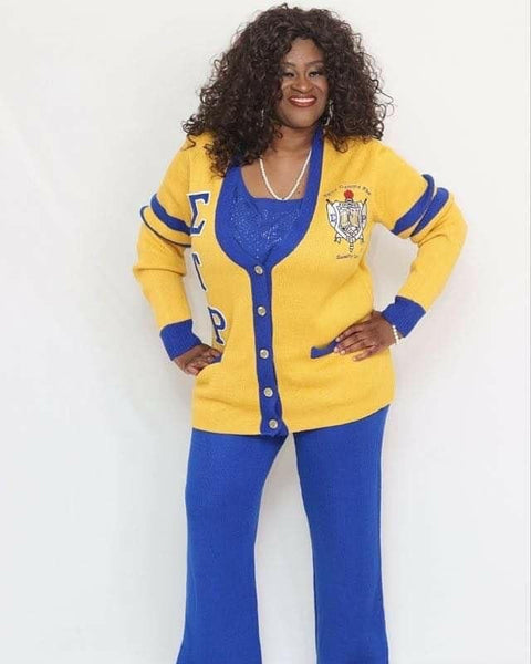 ΣΓΡ Gold Cardigan – Kendalls Greek