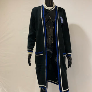 ΖΦΒ Black Long Cardigan