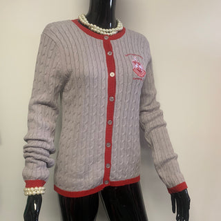 ΔΣΘ CABLE BUTTON GRAY/RED