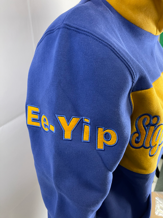 ΣΓΡ COLOR BLOCK HOODIE BLUE/GOLD H21