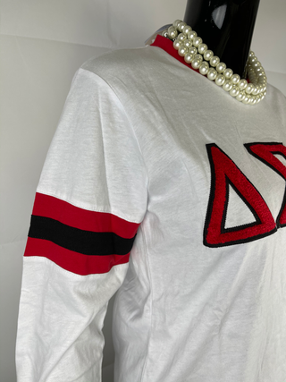 ΔΣΘ White Chenille LS07