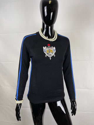 ΣΓΡ CENTER CREST SWEATER BLACK