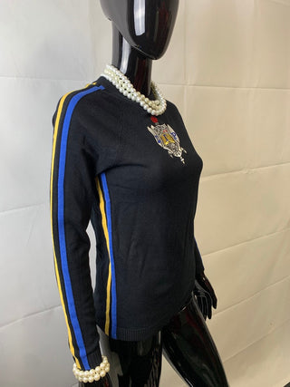 ΣΓΡ CENTER CREST SWEATER BLACK