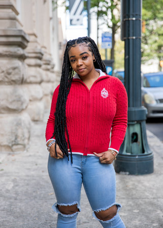 ΔΣΘ Zipped Cable Red/White