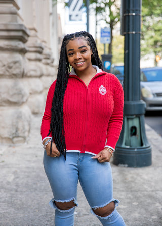 ΔΣΘ Zipped Cable Red/White