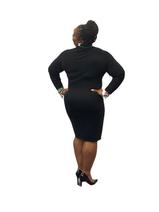 AKA Black Zip Dress