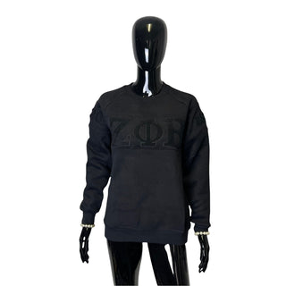 ΖΦΒ Retro Triple Black Crewneck